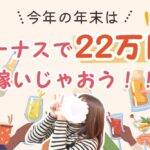 今年の年末はボーナスで22万円稼いじゃおう