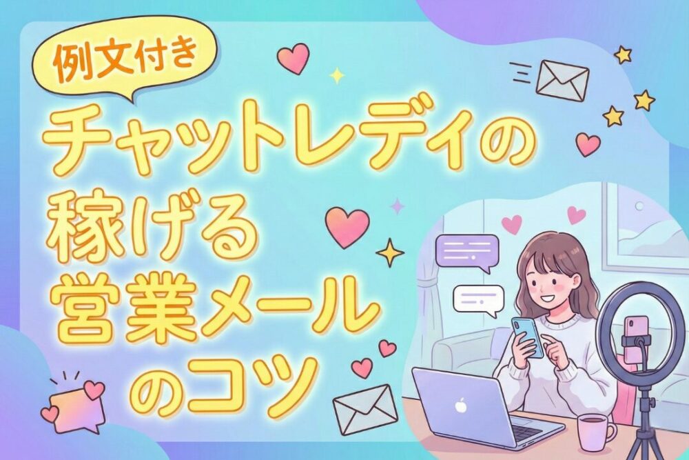 チャットレディの稼げる営業メールのコツ